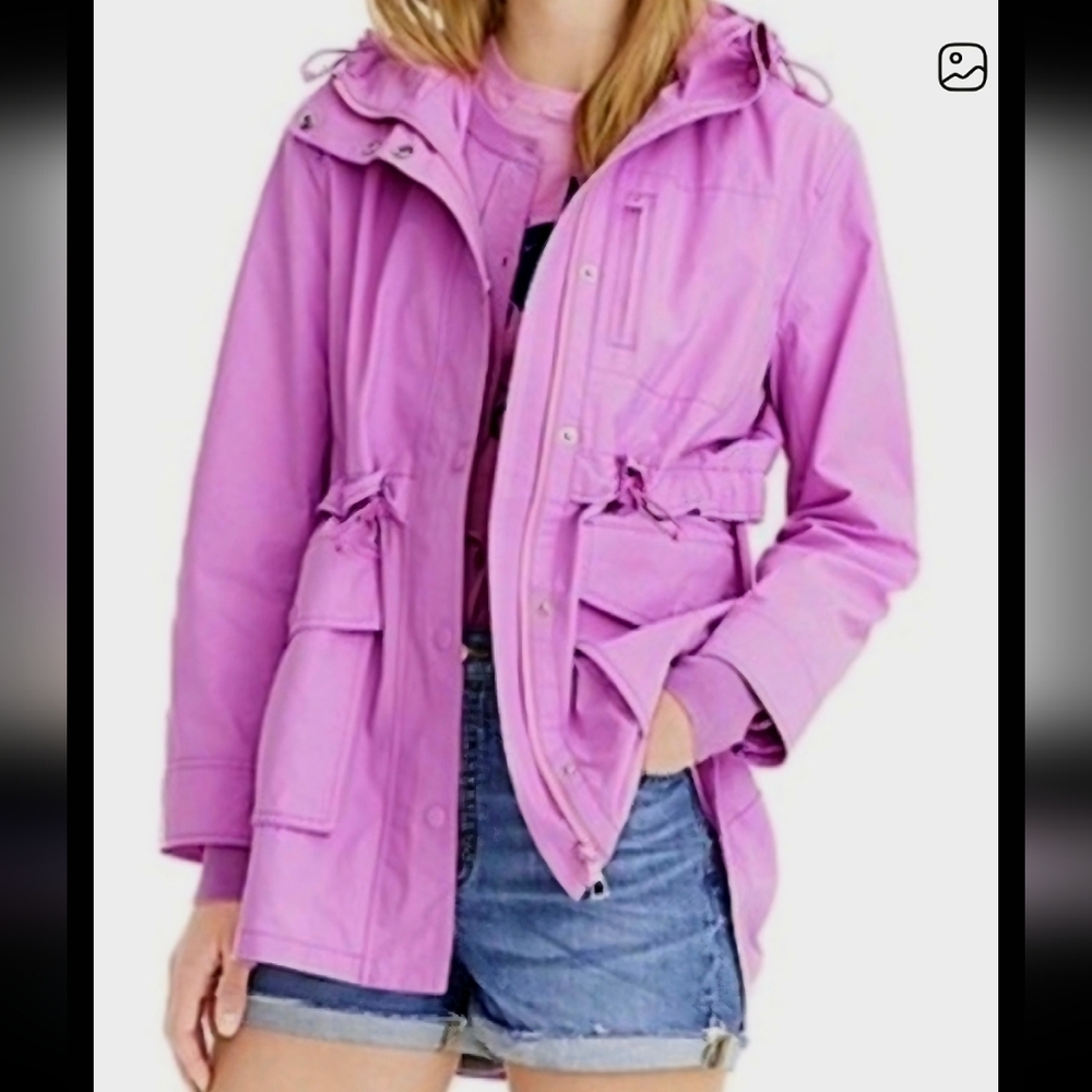 NWT SIZE ST J.CREW PERFECT LIGHTWEIGHT RAIN JACKET